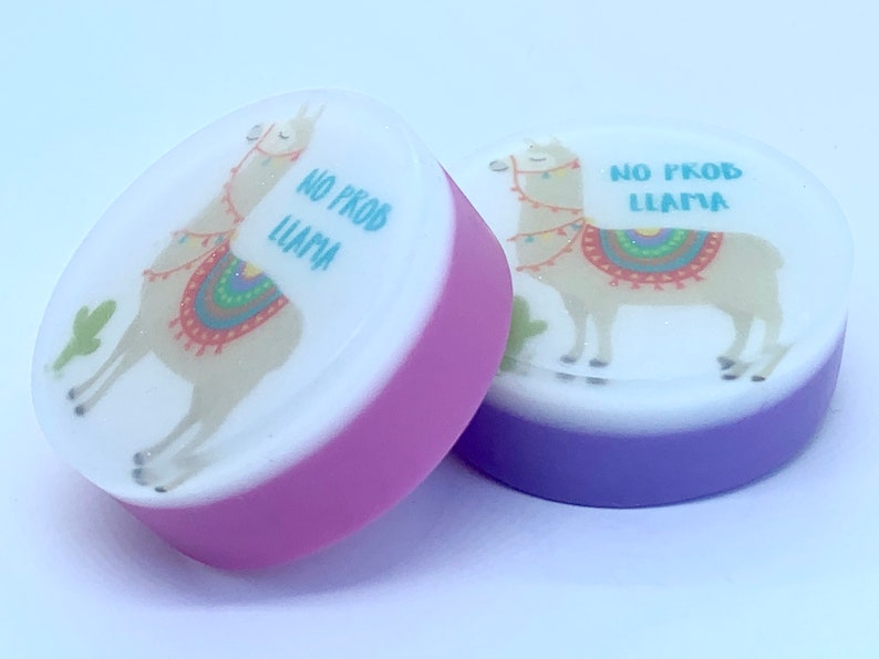 Llama party set of 4-Llama party favors-Llama favors-Llama soap-Llama gifts-Llama birthday-Personalized gift-Handcrafted soap