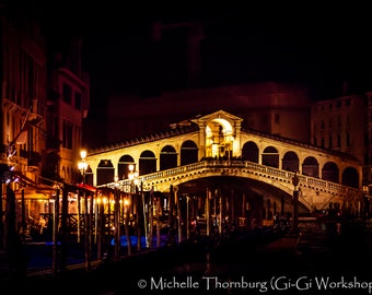Rialto Bridge Venice Italy Download Printable Art Poster