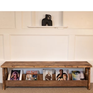 ARVID: Reclaimed Wood Storage Bench, Choice Of Sizes+Colours