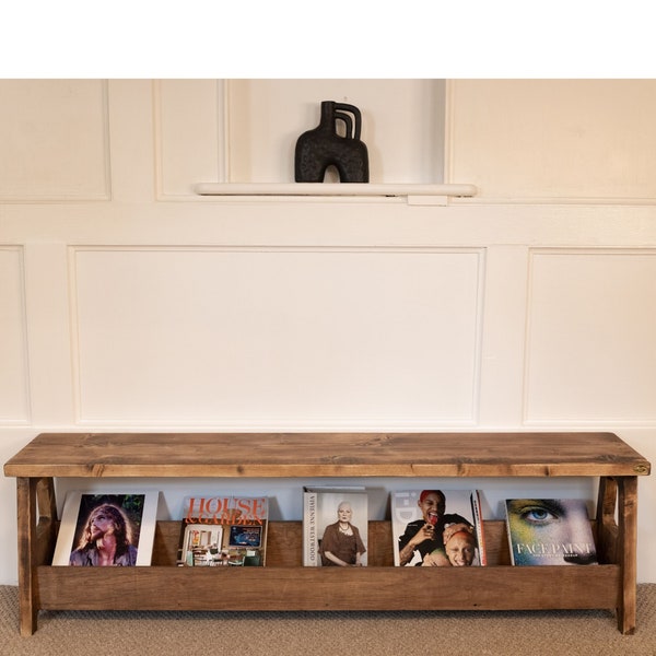 ARVID: Reclaimed Wood Storage Bench, Choice Of Sizes+Colours