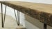 Reclaimed Wood Bench With Black Hairpins, Choice Of Sizes+Colours
