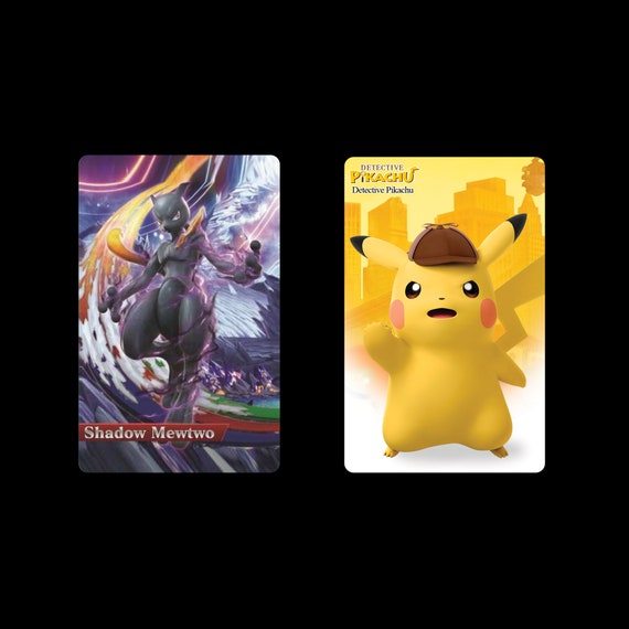 Pokémon Shadow Mewtwo Detective Pikachu Pvc Nfc Game Cards Does Same As Amiibo 2 Pack Or Single