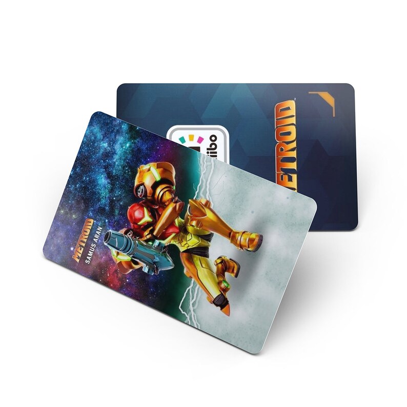 Metroid series Samus Returns PVC NFC Game Cards Samus Aran Does same as Amiibo 4-Pack2-Pack