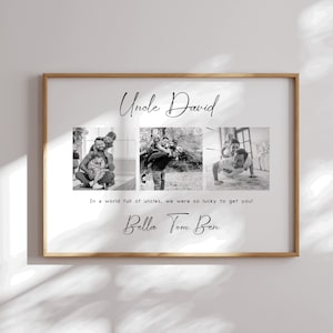 Personalised Uncle Print | Personalised Gift for Uncle | Custom Uncle Birthday Present | Gift for Uncle | Birthday Gift | Photo Gift