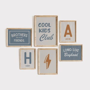 Mix & Match Boys Room Decor, Nursery Boy Bedroom, Brothers Make the Best Friends Print, Shared Kids Room, Brothers Wall Art, Siblings Print