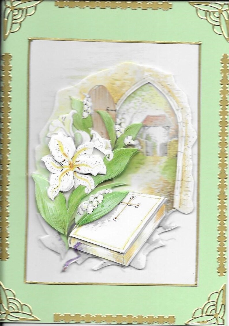 handmade religious zodiac map 3D double mourning grief unique model memories sadness A6 format condolence category