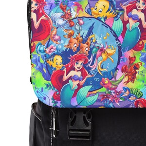 Mochila da Pequena Sereia Ariel, Mochila Disney, Mochila Escolar, Mochila Disney, Mochila Infantil, Mochila de Viagem, Acessórios para Viagem à Disney imagem 4