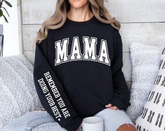 Mama Sweatshirt, Mama Retro Sweatshirt, Crewneck Sweatshirt, Mom Gift, Mother's Day Gift, Gift for Mom, Trendy Mama Sweatshirt, Best Mama