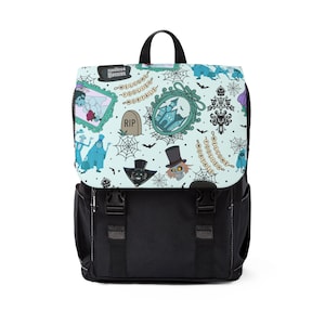 Haunted Mansion Backpack, Disney Bag for School or Travel, Disney Gift, Magical Park Day Bag, Bookbag, Schoolbag, Foolish Mortals
