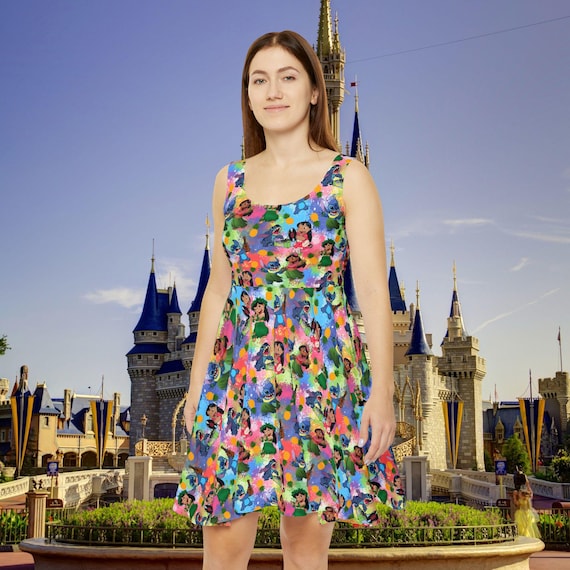 lilo skater dress Disney Lilo & Stitch Girls Skater Dress Toddler to Big Kid 10-12