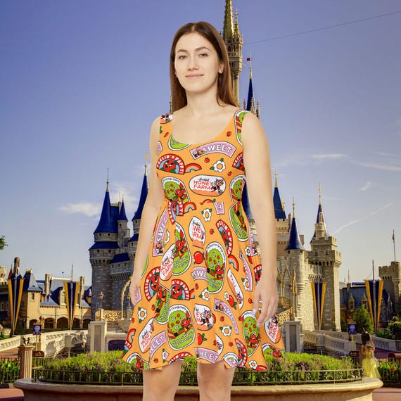 Orange Bird Skater Dress Athletic Dress, Women's for Disney World Trip, Skater Dress, Athletic Dress, Disney World, RunDisney, Cruise