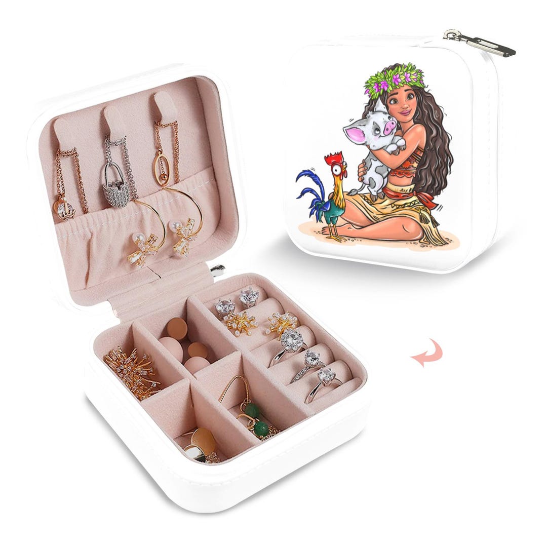 Moana Jewelry Box, Disney Jewelry Box, Disney Jewelry Case, Travel