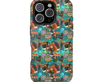 Funda de Mérida: La Valiente, funda de Disney para iPhone, funda de Disney para Samsung, funda para iPhone 15+, funda para iPhone 16 Pro, funda de Disney para iPhone