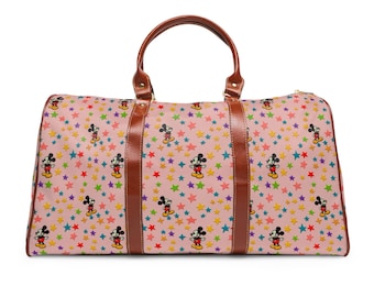 Mickey Mouse Duffle Bag, Waterproof Travel Bag, Overnight Bag, Weekend Bag, Disney Luggage, Weekender, Holiday Travel, Disney Gift