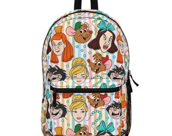 Cinderella Backpack, Disney Backpack, Back to School Book Bag, Disney Bag, Kids Backpack, Travel Bag, Disney Trip Accessories