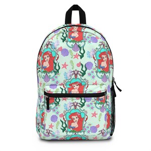 Little Mermaid Backpack, Ariel. Disney Backpack, Back to School, Disney Bag, Travel Bag, Disney Bound, Disney Trip Accessories, image 1