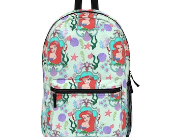 Zaino della Sirenetta, Ariel. Zaino Disney, Ritorno a Scuola, Borsa Disney, Borsa da Viaggio, Disney Bound, Accessori da Viaggio Disney.