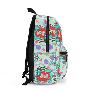 Little Mermaid Backpack, Ariel. Disney Backpack, Back to School, Disney Bag, Travel Bag, Disney Bound, Disney Trip Accessories, image 2