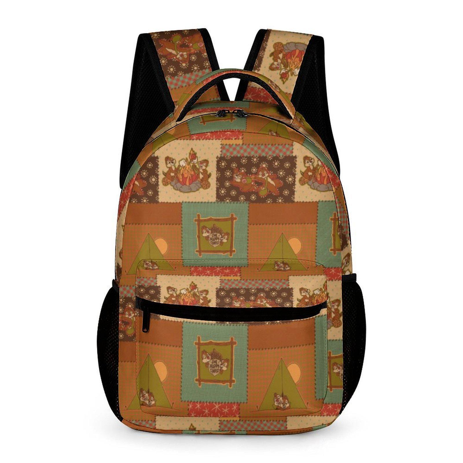 Chip & Dale Rescue Rangers Backpack Character All Over Print Canvas Bag 16\