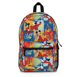 Fantasia Mickey Backpack, Disney Backpack, Back to School Book Bag, Disney Bag, Kids Backpack, Travel Bag, Disney Trip Accessories