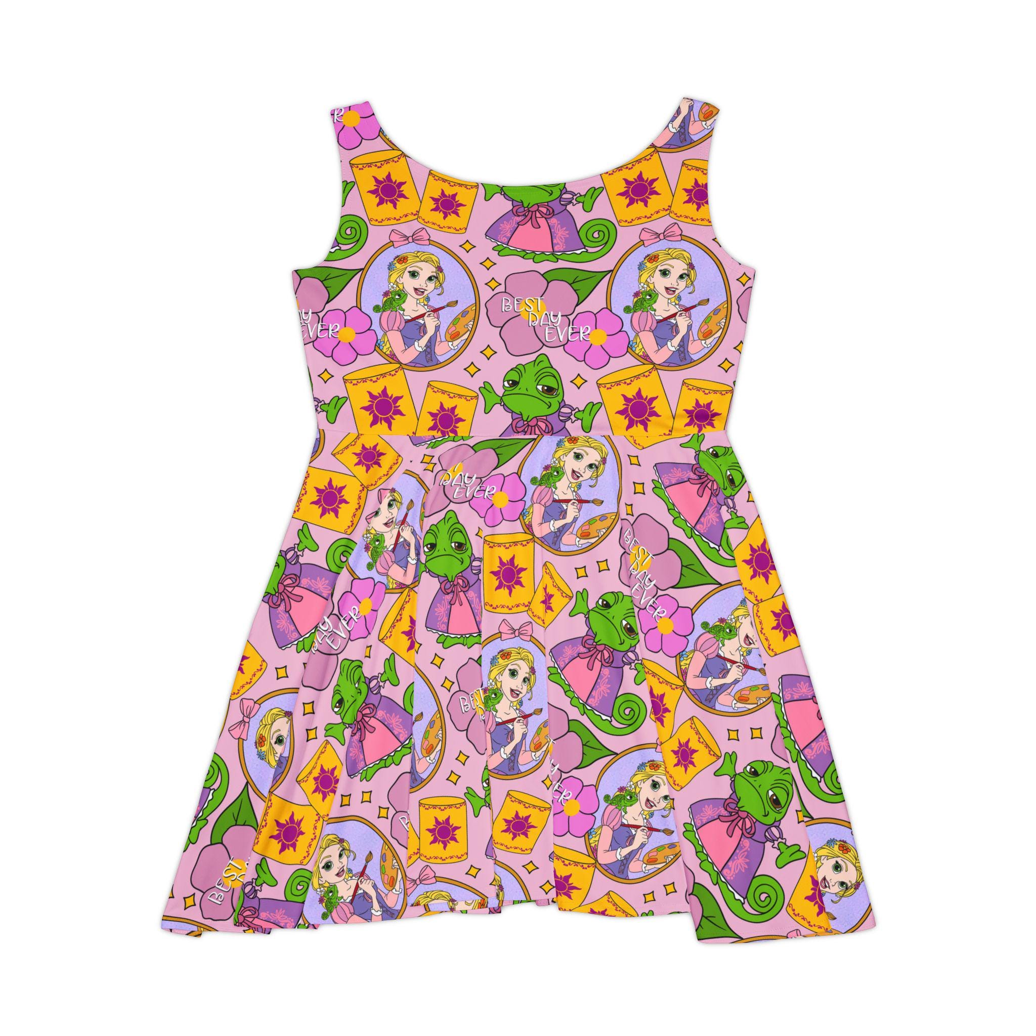 tangled skater dress Rapunzel Tangled Skater Dress Athletic Dress, Women's for Disney World Trip, Skater Dress, Athletic Dress, Disney World, RunDisney, Cruise
