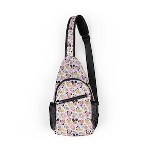 Minnie and Mickey Disney Park Bag, Disney Backpack, Disney Sling Bag, Chest Bag, Disney Gift, Vacation Bag, Travel Bag, Fanny Pack, Belt Bag