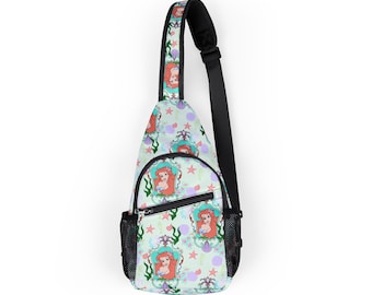 Little Mermaid Disney Park Bag, Disney Backpack, Disney Sling Bag, Chest Bag, Disney Gift, Vacation Bag, Travel Bag, Fanny Pack, Belt Bag