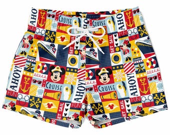 Maillot de bain Mickey et ses amis, short de plage Mickey DCL pour garçons, maillots de bain vacances Disney, maillot de bain maillot de bain, indispensables pour les vacances, bain pour enfants