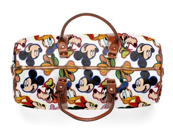 Mickey and Friends Duffle Bag, Waterproof Travel Bag, Overnight