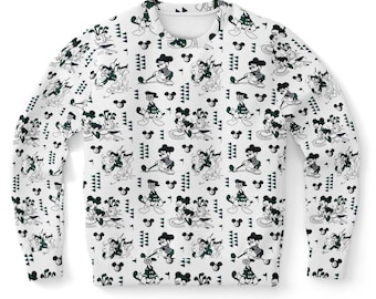 Mickey Golf Disney Sweatshirt, Ariel Shirt, Disney Sweater, Disney Adult Gift, Holiday Gift for Her, Winter Sweater, Disney Vacation