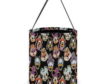 Disney Halloween Bag – Mickey & Friends Trick or Treat Bag – Candy Bag for Kids – Halloween Candy Bag- Halloween Party Bag- Candy Bucket