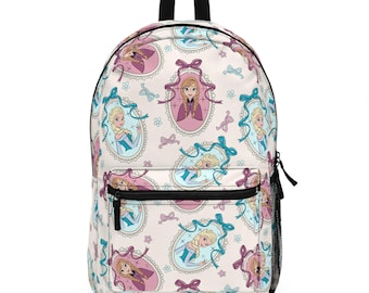 Frozen Anna Elsa Backpack, Disney Backpack, Back to School Book Bag, Disney Bag, Kids Backpack, Travel Bag, Disney Trip Accessories