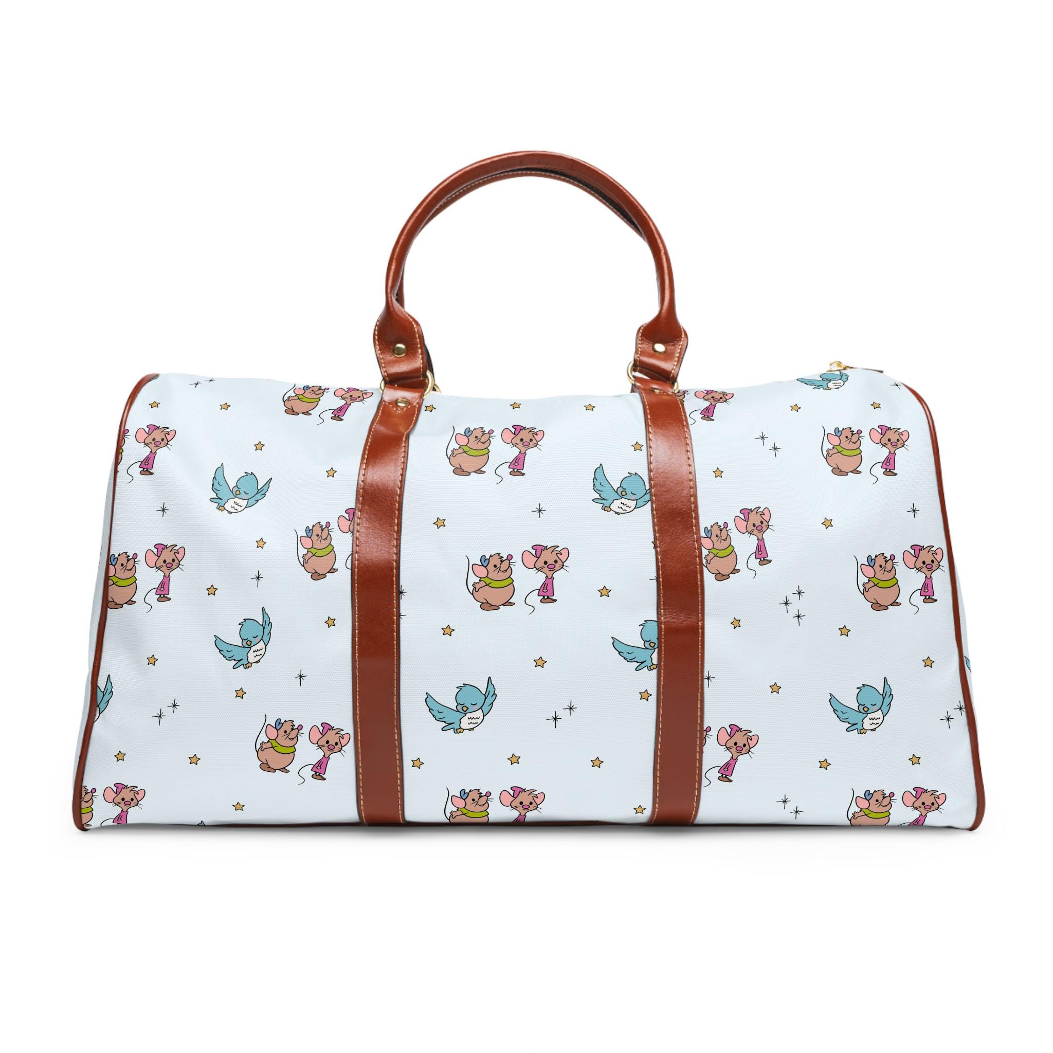 Discover Jaq and Gus Mice Duffle Bag Waterproof Weekend Travel Bag Disney Luggage