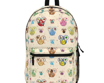Mochila de princesas Disney, mochila Disney, mochila para la vuelta al cole, mochila Disney, mochila infantil, bolsa de viaje, accesorios para viajes Disney