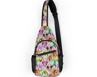 Mickey Mouse Disney Park Bag, Disney Backpack, Disney Sling Bag, Chest Bag, Disney Gift, Vacation Bag, Travel Bag, Fanny Pack, Belt Bag
