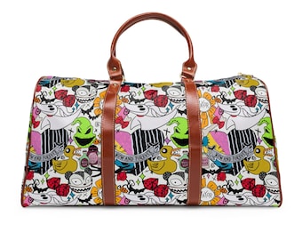 Alptraum vor Jack Duffle Bag, wasserdichte Reisetasche, Overnight Bag, Weekender, Urlaubsreise, Disney Geschenk