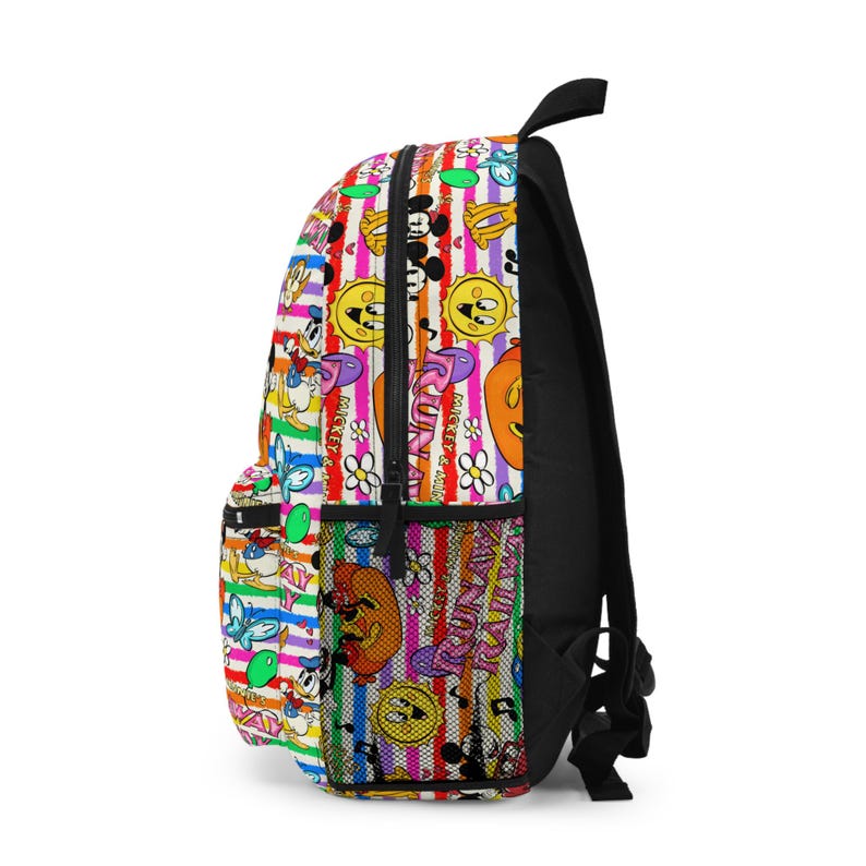 Mickey Runaway Railway Backpack Disney World Park Bag School Backpack Schoolbag Bookbag Rucksack Mickey Mouse Minnie Rainbow image 3