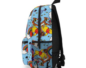 90s Retro Winnie the Pooh Backpack Vintage Disney School Bag