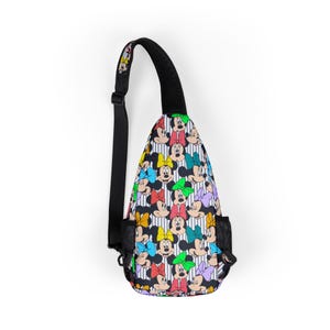 Minnie Mouse Disney Park Bag, Disney Backpack, Disney Sling Bag, Chest Bag, Disney Gift, Vacation Bag, Travel Bag, Fanny Pack, Belt Bag image 2