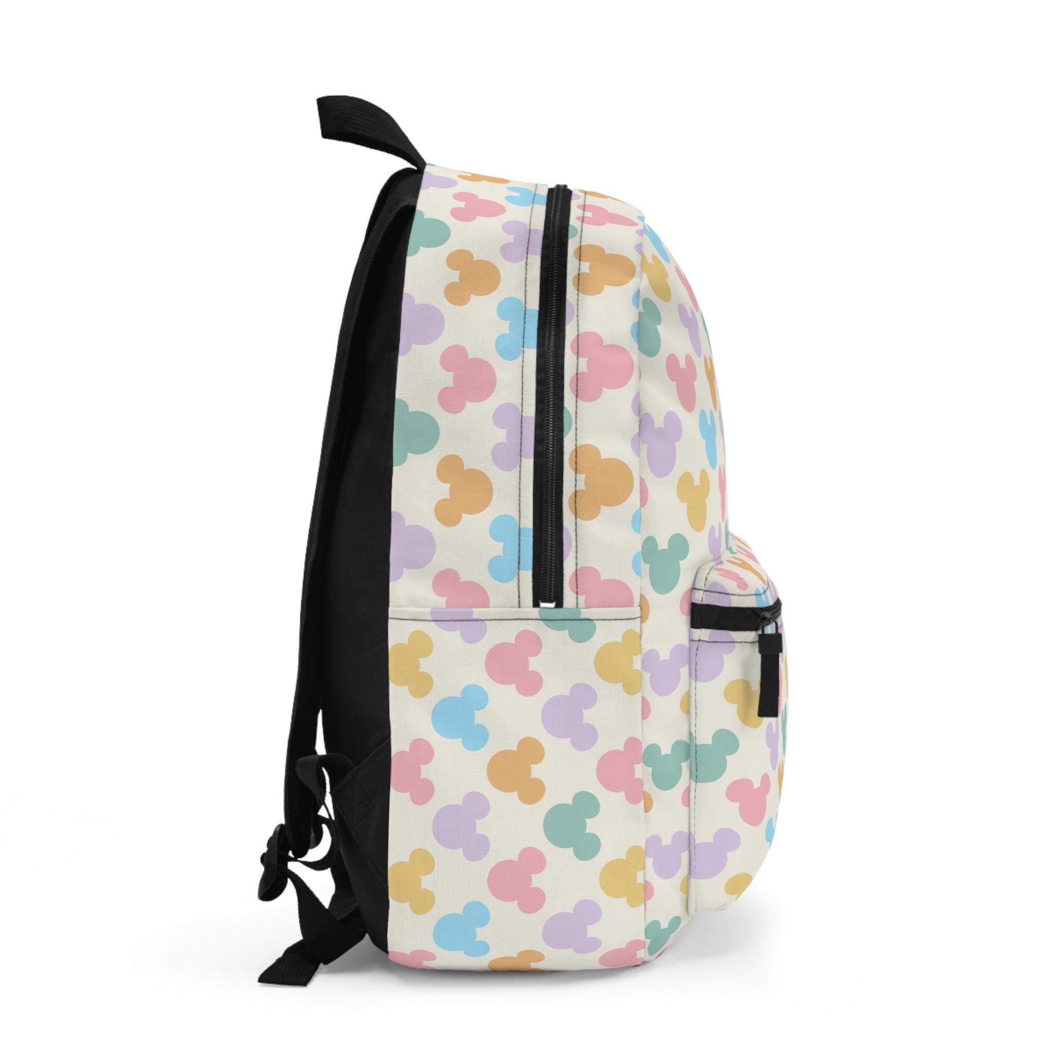 Pastel Mickey Mouse Backpack Soft Color Disney Bag With 