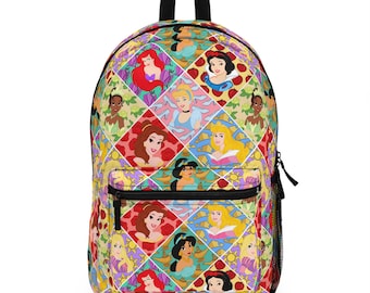 Mochila de princesas Disney, mochila Disney, mochila para la vuelta al cole, mochila Disney, mochila infantil, bolsa de viaje, accesorios para viajes Disney
