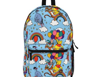 90s Retro Winnie the Pooh Backpack Vintage Disney School Bag
