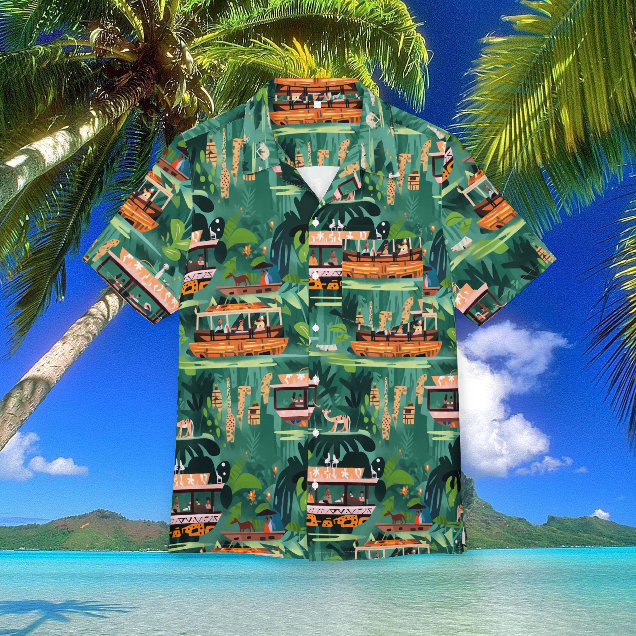 Discover Jungle Cruise Hawaiian Shirt Unisex Button-Down for Beach and Luau