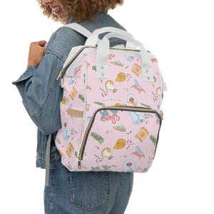 Disney Princess Diaper Bag Backpack | Disney Baby Travel Bag | Mickey Mom Bag | Diaper Backpack for Disney Trips | Pooh Nursery Gift