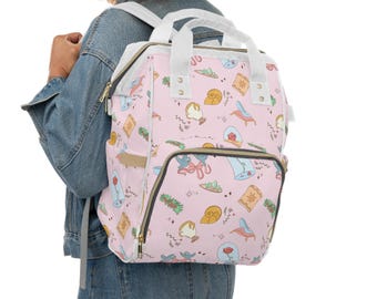 Mochila para pañales de princesas Disney / Bolsa de viaje para bebés Disney / Bolsa para mamá de Mickey / Mochila para pañales para viajes de Disney / Regalo para guardería de Pooh