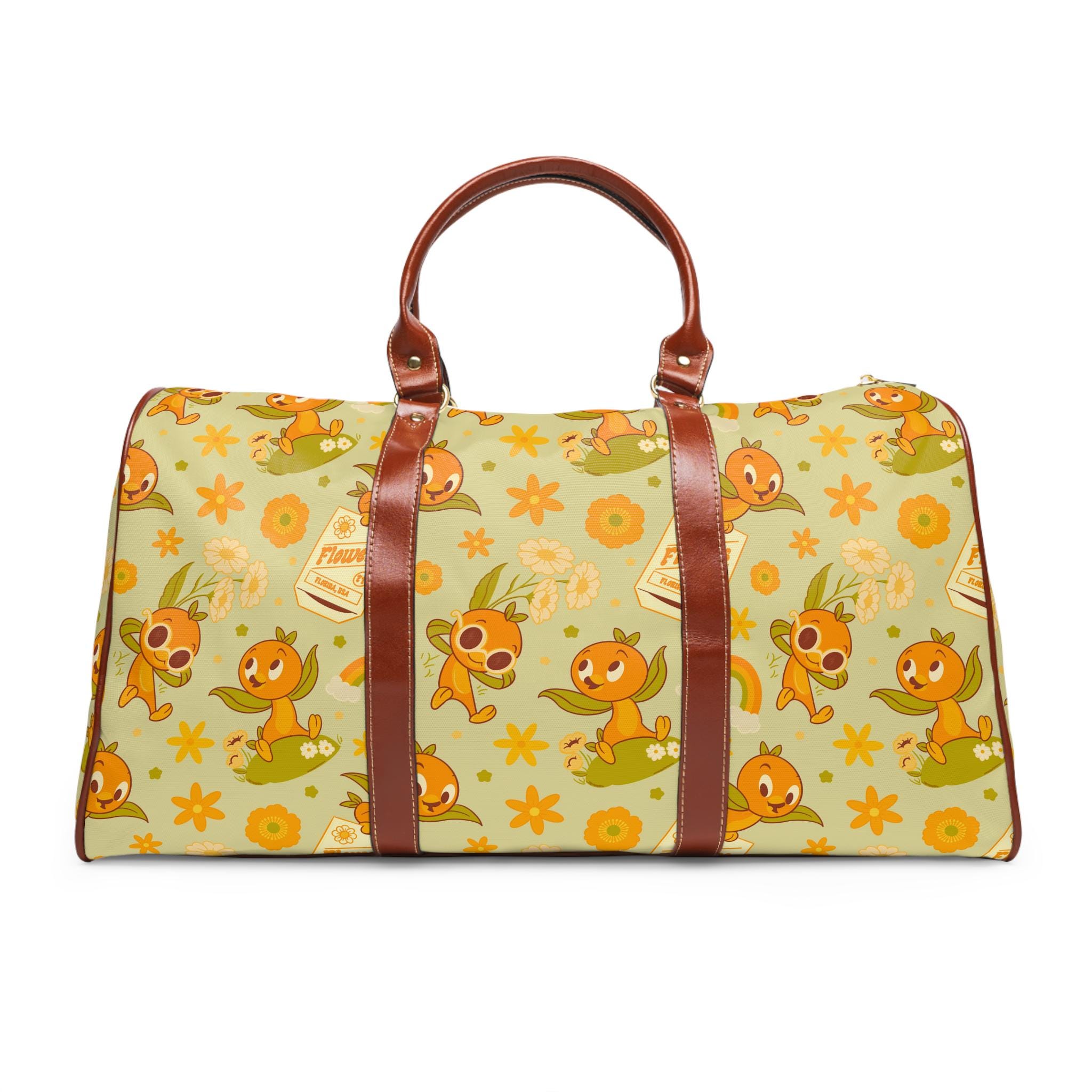 Discover Orange Bird Waterproof Travel Bag Duffle Weekender Overnight Disney Luggage