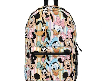 Mochila Disney, Mochila escolar de Mickey y sus amigos, Mochila Disney World, Regalo para fans de Disney, Mochila de vuelta al cole, Mochila escolar tipo mochila