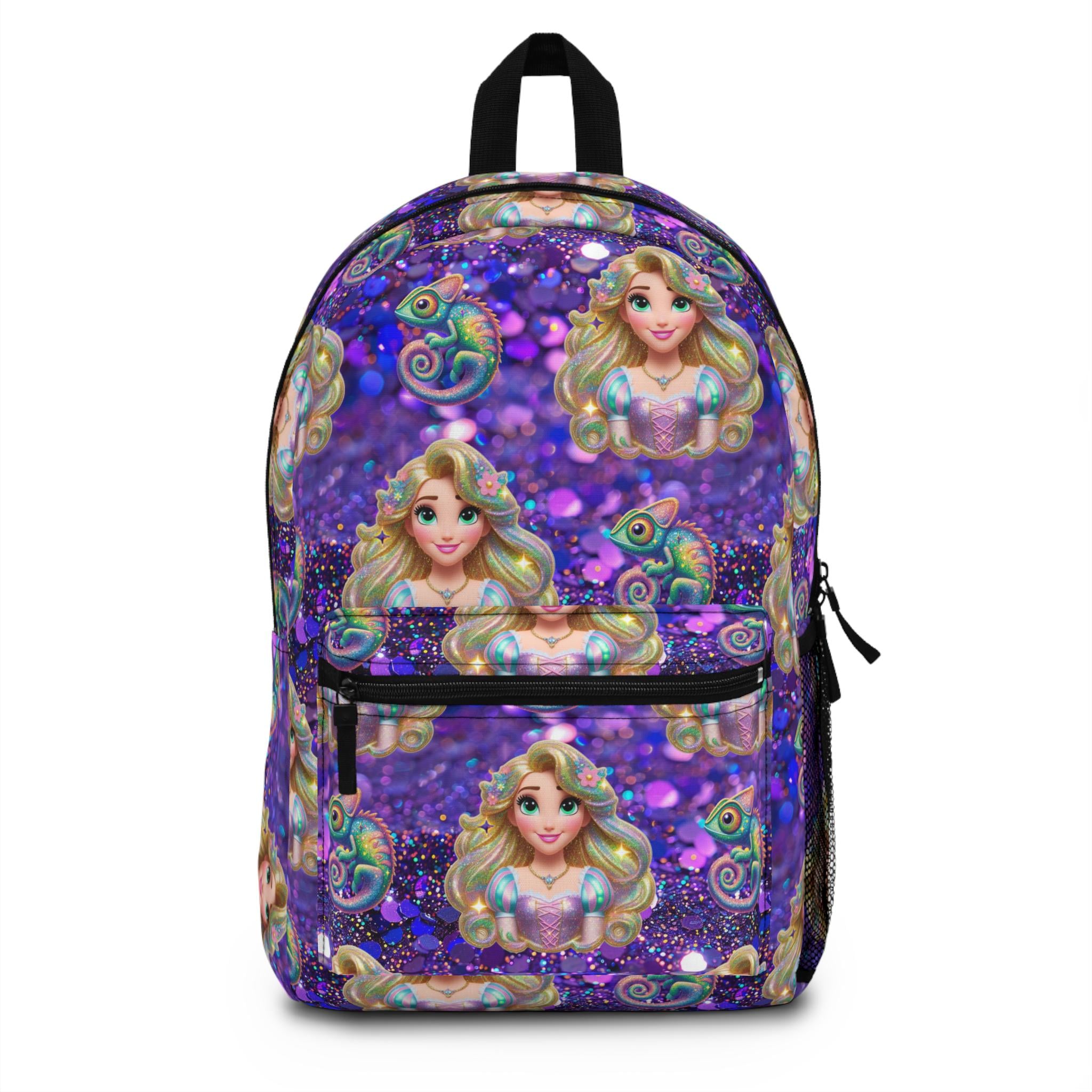 Disney Purple Rapunzel Floral Kids Backpack Amazon.com: Loungefly Disney Stained Glass: Rapunzel Mini  main image 2