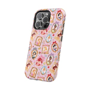 Disney Princess Magnetic Phone Case, Cute Phone Cover, Magic Themed Gift, Princess Lover Accessory, Fun Cell Phone Case