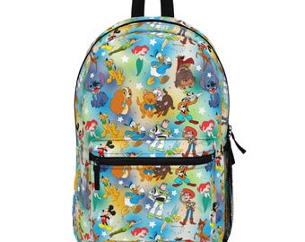 Disney Character, Disney Backpack, Back to School Book Bag, Disney Bag, Kids Backpack, Travel Bag, Disney Trip Accessories